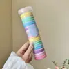 Prendedor de cabelo preto para rabo de cavalo alto para mulheres, altamente elástico e durável, não puxa nem deixa marcas no cabelo, faixa de cabelo, acessório de cabelo elástico