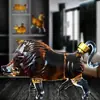 Botellas de Vino de Cerdo Salvaje de los Doce Animales del Zodiaco al por Mayor, Decantadores de Animales de Vidrio de Borosilicato Alto, Botellas de Vino de Vidrio con Forma de Cerdo Salvaje
