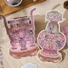 Espuma Pet Branca Cartão Paisagismo Adesivos Série Restauração de Relíquias Culturais Miniatura Tridimensional Criativa Tendência Nacional Adesivos Divertidos