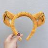 Lindo Súper Lindo Dibujo Animado Orejas de Tigre Banda para el Cabello Accesorios para el Cabello para Mujer Nuevo Lavar la Cara Aplicar Mascarilla Presionando Felpa Tarjeta para el Cabello Tocado