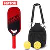 Raquete de Pickleball T700 com Quadro Prensado a Quente Sem Limites Fibra de Carbono Fosca Prensada a Quente Peça Única Raquete de Pickleball