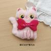 Pingente de Pelúcia de Gatinho de Desenho Animado Original Boneca Coração de Menina Princesa Gato Broche Acessórios de Boneca Pingente de Bolsa
