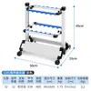 Estante Multifuncional de Aleación de Aluminio para Almacenamiento de Cañas de Pescar, Estante para Cañas de Señuelo, Estante de Aleación de Aluminio para Almacenamiento y Exhibición de Cañas de Pescar para Uso Doméstico