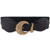Faja Extra Ancha Estilo Coreano para Mujer Vestido Clásico de Concha Traje Decorativo Abrigo Suéter Falda Versátil Cinturón para Mujer