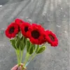 Palos retorcidos hechos a mano de girasol al por mayor desde la fábrica de origen, Materiales para flores de pulpo para suministros de floristería