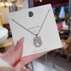 Collar de Acero de Titanio con Corazón de Amor de Moda que No se Desvanece para Mujer Diseño de Joyería Nicho de Verano Colgante Cadena Clavicular de Alta Gama Venta al por Mayor