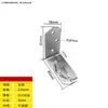 Código de Esquina de Acero Inoxidable Ángulo de Hierro/Soporte para Placa de Estante Soporte en Forma de L Conector Triángulo Pieza de Hierro Soporte de Código de Esquina de Ángulo Recto de 90 Grados