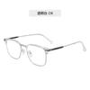 Óculos de Meia Armação Oversized para Homens, Adequados para Miopia, Podem Ser Personalizados com Lentes de Grau, Fazem o Rosto Parecer Mais Magro, Bloqueio Profissional de Luz Azul, Armações de Óculos Estilosas