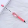 Caneta de Contas Coelho de Açúcar DIY com Borda Furada Caneta Esferográfica Coelho Branco Caneta de Presente Educacional Processamento Fofo Venda por Atacado em Estoque