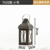 Juego de Linternas de Hierro y Vidrio Estilo Nórdico a Prueba de Viento, Portavelas, Luces Exteriores Estilo Americano, Linternas de Mano Vintage, Linternas de Caballo para Ofrendas a Buda