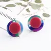 Versión coreana de pendientes pentagonales redondos de costura de color acrílico pendientes Joyería DIY pendientes Accesorios hechos a mano material