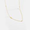 Colar de 26 letras inglesas feminino prata esterlina S925 atmosférico liso corrente clavicular moda nova joia explosão em estoque atacado