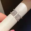 Anillo Abierto de Doble Capa Hueco con Circonita Bañado en Oro Real de 18K, Anillo Sencillo y de Moda para el Dedo Índice, Joyería de Lujo Ligero y de Alta Gama