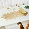 Manteles Individuales de Copo de Nieve Navideño Hueco Estilo Europeo, Tapetes Huecos Antideslizantes con Aislamiento Térmico para el Hogar, Decoración de Mesa de Comedor Transfronteriza, Venta al por Mayor de Manteles Individuales Estilo Occidental