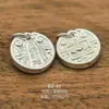 Plata Pura 999 Accesorios de Plata Dura 3D Colgante DIY Dios de la Riqueza Atrae Riqueza y Buena Fortuna Cuentas de Plata Pura Colgante de Bolsa de la Suerte Pixiu