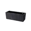 Maceta de balcón autoabsorbente para colgar en la pared, barandilla, valla, repisa de ventana rectangular, caja de plantación popular para exteriores, maceta