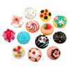 Bolo de donut Micro Comida Brincar Resina Acessórios Creme Cola Capa de celular Material Chapéus Acessórios para cabelo Casa de boneca DIY