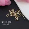 Accesorios para Joyería DIY Herramientas Básicas Anillas de Unión O-Rings Chapado en Hierro Dorado Pines para Abalorios Pines en Forma de U Accesorios para Tocados Estilo Antiguo