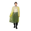 Impermeable Desechable Portátil Estilo Tarjeta, Transparente, Longitud Extendida, PE Engrosado, Protección Contra Lluvia Fuerte, Estilo Capa, Pieza Única de Cuerpo Completo