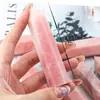 Cristal de Opala Rosa Natural Prisma Hexagonal Coluna com Ponta Única Cristal Bruto Polido Coluna de Cristal Casa Escritório Fabricante Transfronteiriço Atacado