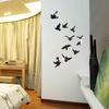 Adesivos de parede atacado espelho acrílico pássaro pombo adesivos de parede sala de estar quarto criativo Espelhos adesivos Z129