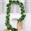 Imitación Ratán Planta Enredadera Verde Rosa Hoja de Uva Decoración Planta Verde Vid Flor Vid Hojas de Hiedra Venta al por Mayor
