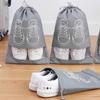 [Estilo Popular de Celebridad de Internet] Bolsa para Guardar Zapatos, Bolsa Transparente para Zapatos, A Prueba de Humedad y Moho, Bolsa con Cordón, Cubierta Impermeable para Zapatos