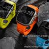 Para Apple iWatch S987654SEUltra King Kong Reloj inteligente con hebilla cuadrada y silicona de color sólido