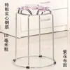 Taburete de Madera Maciza, Elegante Taburete para Cambiarse los Zapatos, Taburete Redondo Engrosado, Taburete con Almacenamiento, Taburete Sólido, Taburete de Hierro, Taburete Redondo de Hierro, Taburete Engrosado Reforzado