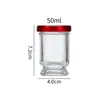Garrafa ninho de pássaro resistente a alta temperatura vidro para cozinhar no vapor sub-engarrafado guisado fresco garrafa de vidro padrão garrafa vazia 50 ml em estoque atacado