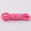 Fuente Huaxing Fabricante de Cordones al por Mayor Redondo Crochet Cifrado 5mm de Espesor Colorido Blanco Cuerda para Cordones