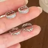Sencillos, Lujo Ligero, Versátiles para el Trayecto Diario, Sensación de Alta Gama, Aretes de Nicho, Diseño de Moda y Elegante, Aretes Incrustados con Circonia para Mujer, Juego de Cuatro Piezas