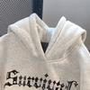 Sudadera con capucha retro americana hiphop con forro polar para hombre, moda de otoño e invierno, marca nueva, vibra de alta calle, chaqueta para pareja