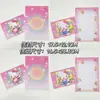 Papel de Carta Envelope Cachorro Desenho Fofo Animação Desenho Animado Cartão de Aniversário Mensagem Expressão Bênção Crayon Shin-chan