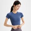 Roupas de Yoga para Mulheres, Tops Curtos Esportivos Justos para Primavera e Verão, Camisetas Profissionais de Corrida Fitness Pilates