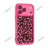 Nuevo Modelo de Comercio Exterior Estampado de Leopardo Negro con Lazo Funda de Silicona para Teléfono para Apple 17, iPhone 16 Funda Suave Anticolisión