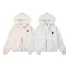 Ropa para Hombre con Cuello de Piel Rayado Chaqueta de Algodón para Mujer, Invierno Engrosada Cálida Holgada Dulce Estilo Universitario Coreano