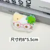 Trébol de Cuatro Hojas Gatito de la Suerte Accesorios Muñeco de Peluche Lindo Colgante para Bolsa Accesorios para el Cabello Accesorios para Ropa Accesorios de Broche