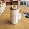 Taza de Café con Pantalla Inteligente de Temperatura Acero Inoxidable 316 Taza Aislada al Vacío Alta Apariencia Compañero de Viaje para Coche con Correa de Mano Personalización