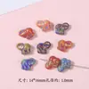 Picasso con Puntos Dorados Pequeños Accesorios Cuentas Sueltas Hecho a Mano Pulsera DIY Collar Materiales para Ensartar Accesorios de Joyería Venta al por Mayor