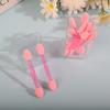 Palo de Sombra de Ojos con Esponja de Doble Punta, Pincel Mezclador Desechable para Uñas de Látex