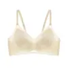 Sutiã e Roupa Íntima Respirável de Seda Gelo para Mulheres, Fino e com Decote V Profundo, Sexy e com Suporte Natural, Estilo Fino de Verão