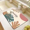 Alfombrilla Simple para Desagüe de Cocina, Alfombrilla Absorbente para Barra de Cocina, Alfombrilla de Mesa, Posavasos Aislante Antiescaldado, Alfombrilla para Secar Platos, Control de Agua