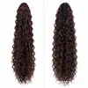 Extensiones más vendidas transfronterizas de Amazon, coleta postiza de clip, postizo de cabello voluminoso negro natural, extensión de cabello de coleta larga, peluca