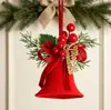 Campanas de Navidad Nuevas Transfronterizas Adornos de Campana de Terciopelo Nórdico Decoraciones Navideñas Colgantes para Ventana