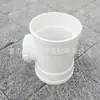 Tee de inspeção vertical para tubo de descida de PVC branco 200mm 8 polegadas tubo de água da chuva PVC-U fornecimento