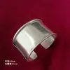 Base de Pulsera DIY de Plata Miao Hecha a Mano para Accesorios de Bordado Base en Blanco Ancho para Pulsera
