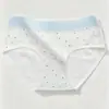 Pantaletas de algodón puro estilo japonés Clase A, pantaletas florales de algodón para mujer 10A antibacterianas, pantaletas de algodón para mujer con entrepierna extendida
