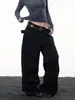 Pantalones Vaqueros Rectos de Moda Artísticos Nuevos Estilo Americano Cleanfit Sueltos Pantalones Adelgazantes de Otoño/Invierno para Hombres y Mujeres