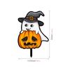 TYU200-2.14 millones Calabaza fantasma de Halloween bruja gato enchufe de jardín para suelo enchufe de decoración festiva para jardín cementerio
